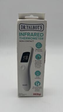 Dr. Talbots Non-Contact Infrared Thermometer LED Screen Baby/Kids/Adult Nuby